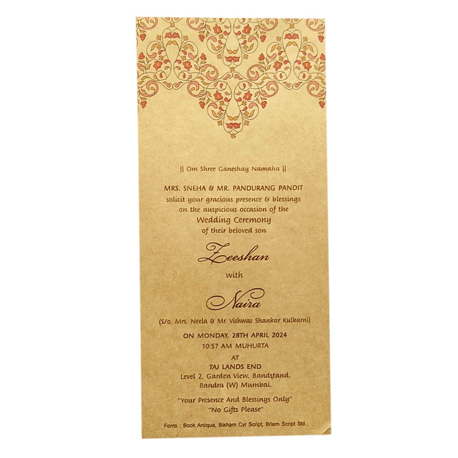 Invitation Card - KRCS6302