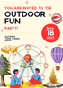 Cream Giant Wheel Outdoor Fun Invitation-King of Cards
