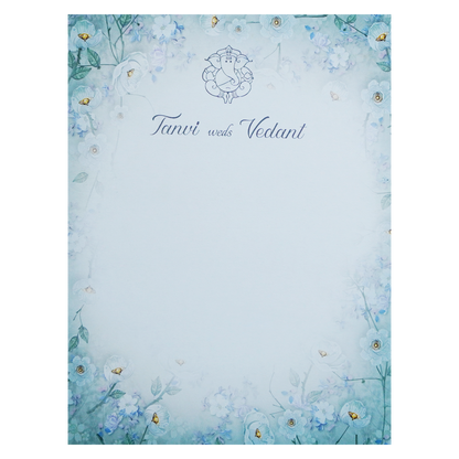 Soft Green Single Sheet Invitation-KRCS7490