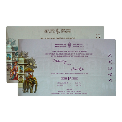 Grey Royal Wedding Padded Card-King of Cards