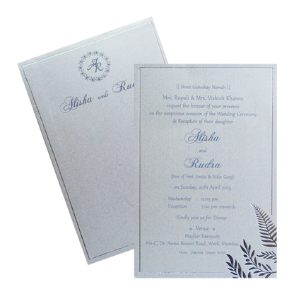 Grey Petal Single Card-KRCS7321