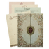 Check out Cream Beige Floral Padded Wedding Card at best price.✅WhatsApp Support ✅Express Delivery.|King of Cards.