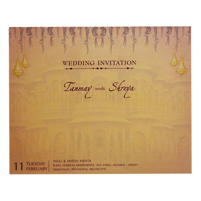 Orange Wedding Box-King of Cards