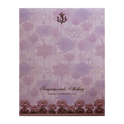 Cream Premium Padded Wedding Card-King of Cards