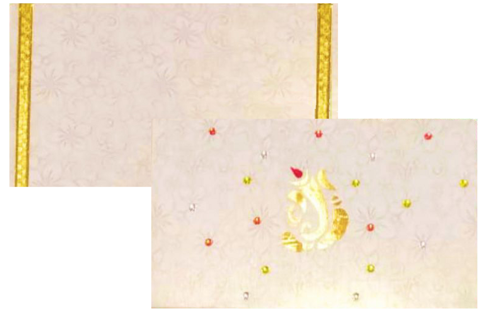 White Personal Invitation Card-cxp140-King of Cards