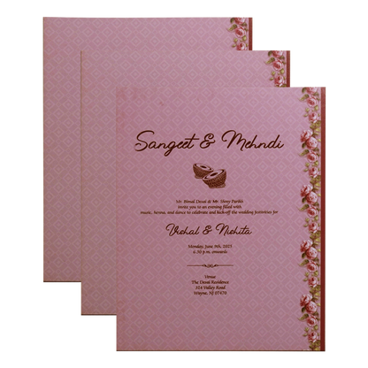 Dark Maroon Premium Invitation Card-King of Cards