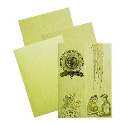 Pista Green Door-Style Opening Invitation Card-King of Cards