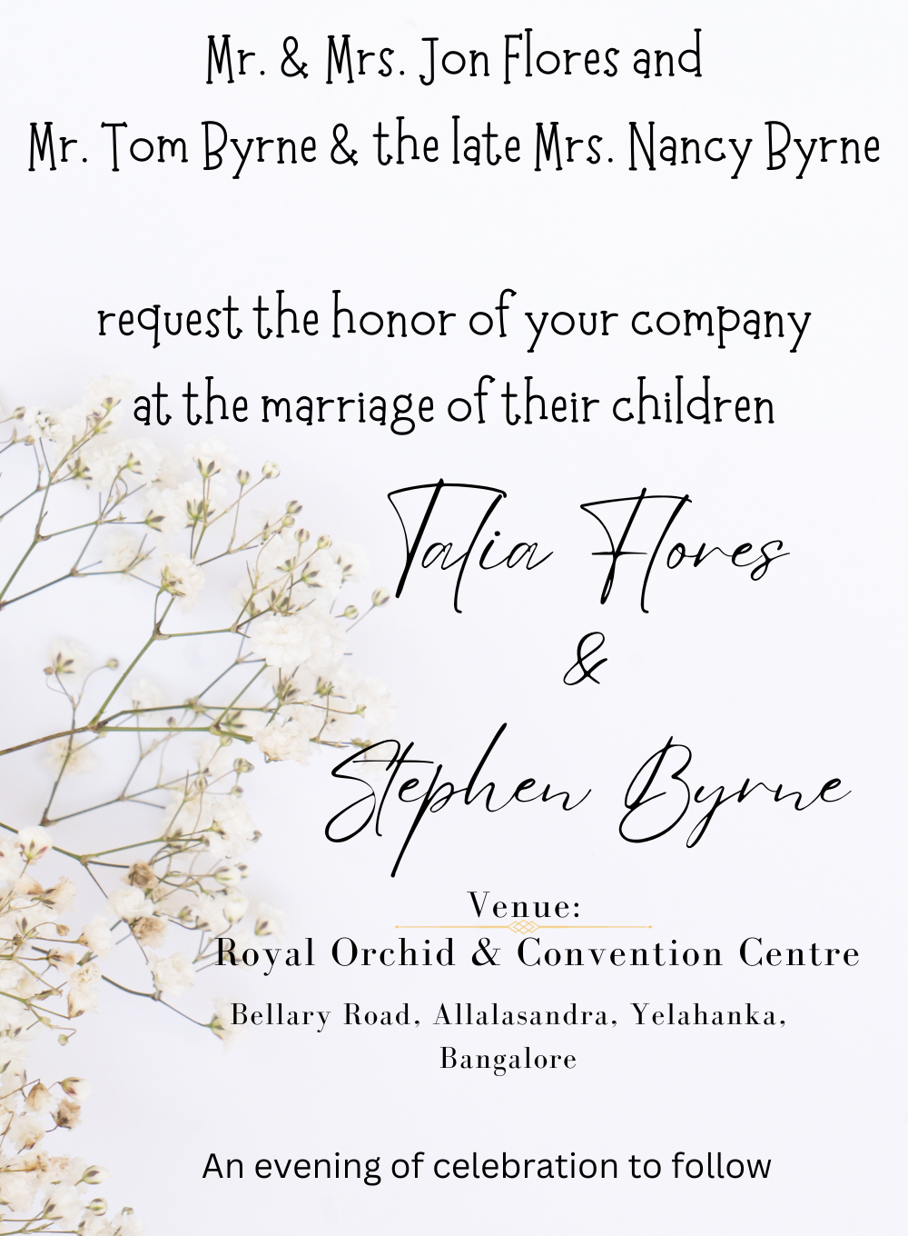 White Floral Hindu Wedding-King of Cards