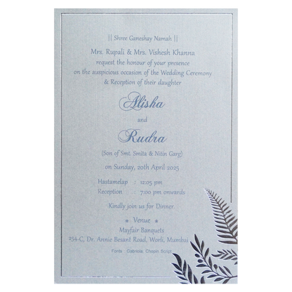 Grey Petal Single Card-King of Cards