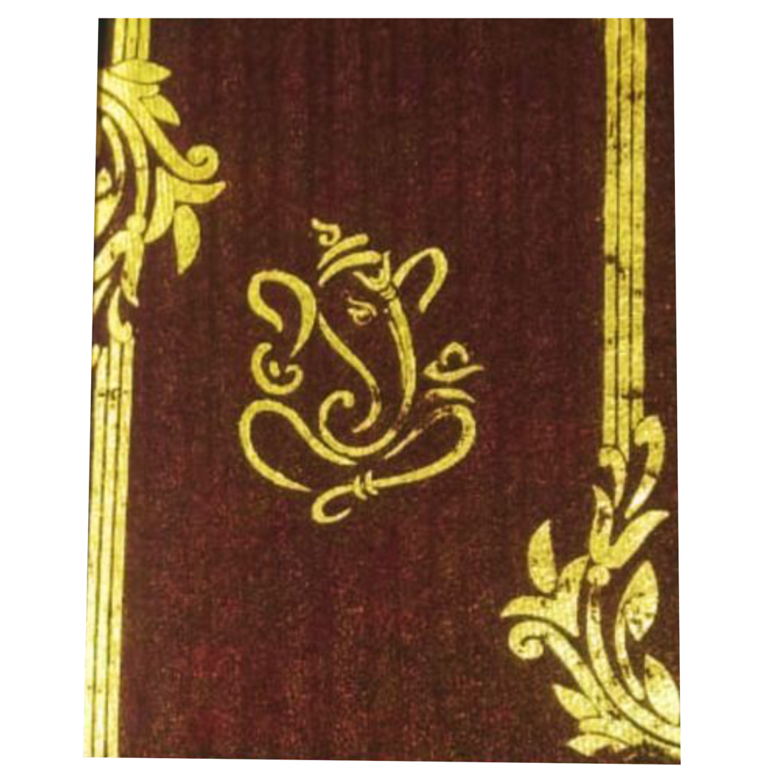 Brown Ganesha Invitation Card