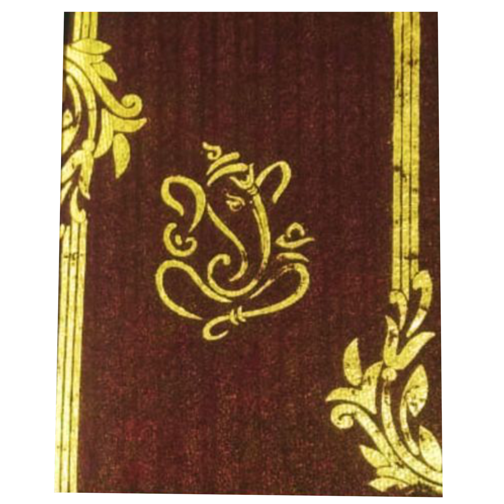 Brown Ganesha Invitation Card