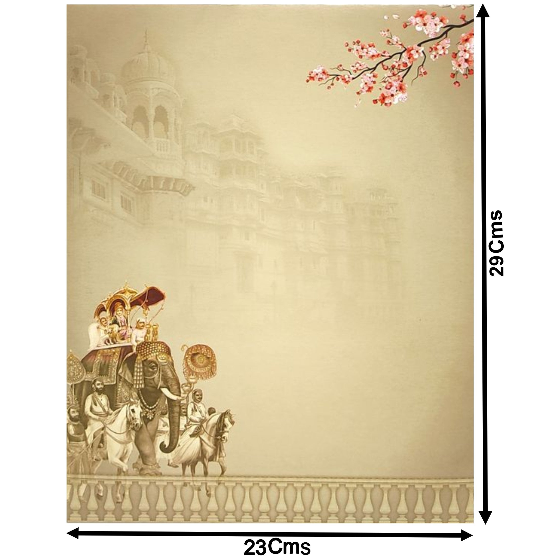 Rustic Green Jumbo Size With Royal Elephant Doli and Colourful Ganesha Wedding Card-KNKJ1093
