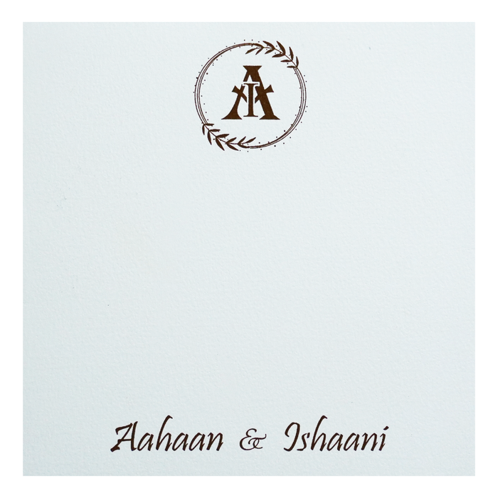 White Peacock Theme Invitation-King of Cards