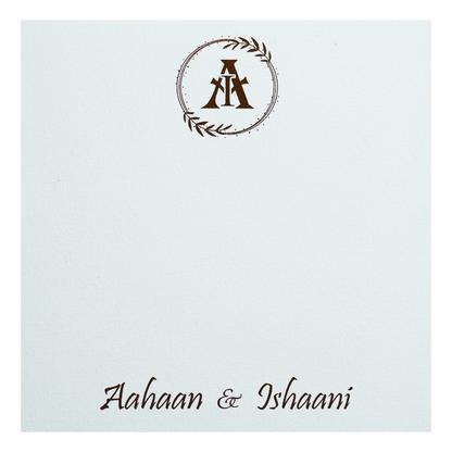 White Peacock Theme Invitation-King of Cards