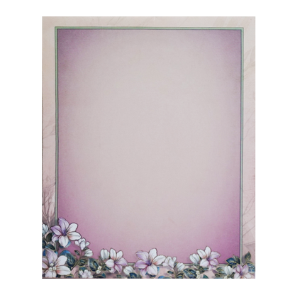 Pink Floral Padded Wedding Card-King of Cards