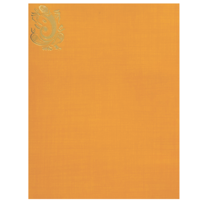 Orange Metallic Invitation Card-KNK50250