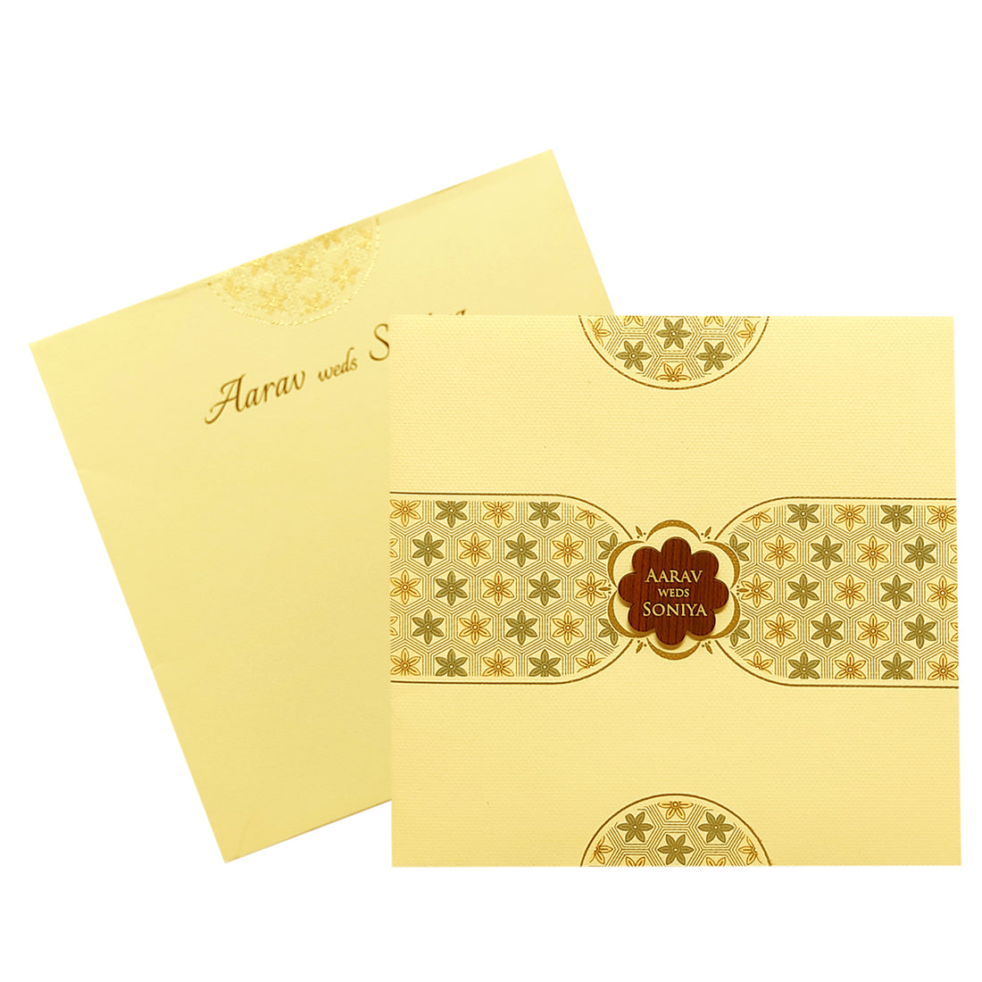 Pale Pink Floral Invitation Card-KRC29331