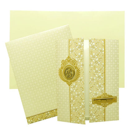 Check out the collection of White door floral Invitation Card at best price. ? Customer Support ? Home Delivery.