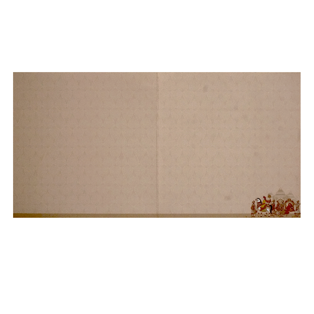 Coral Barat Theme Wedding Card-KNSN6708P