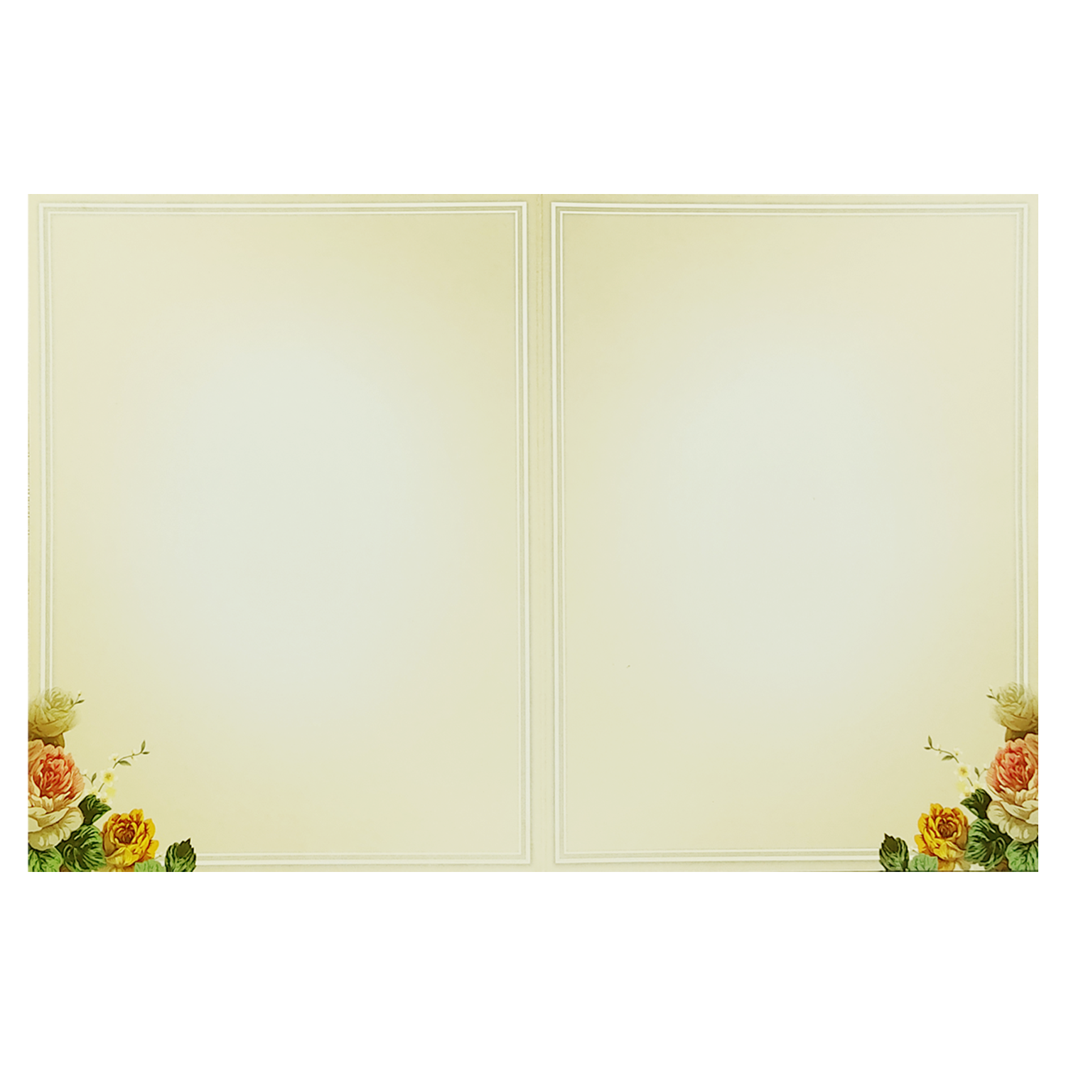 Cream Floral Ganesha Box Invitation Card-KNVI6401