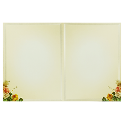 Cream Floral Ganesha Box Invitation Card-KNVI6401