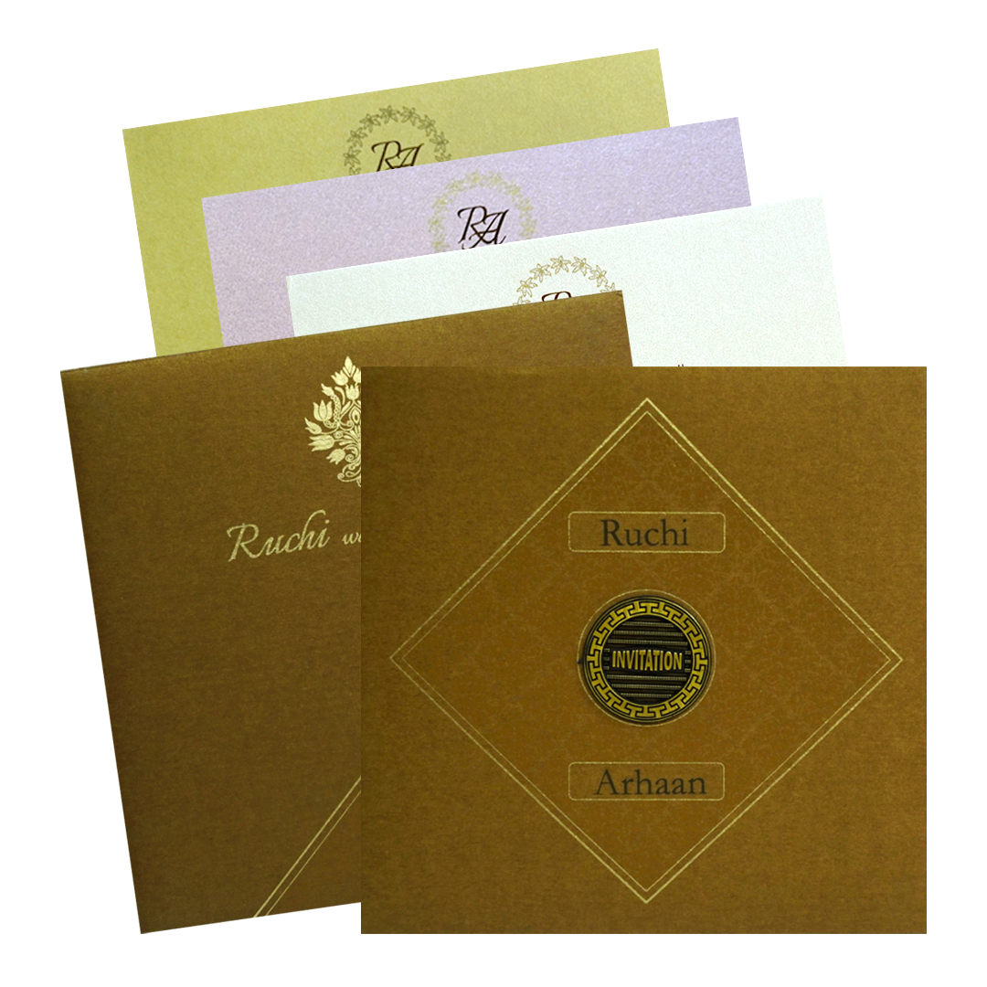 Make your event special with our exclusive Brown Pattern Wedding Invitation. Shop now! ?WhatsApp Support ?Express Delivery.