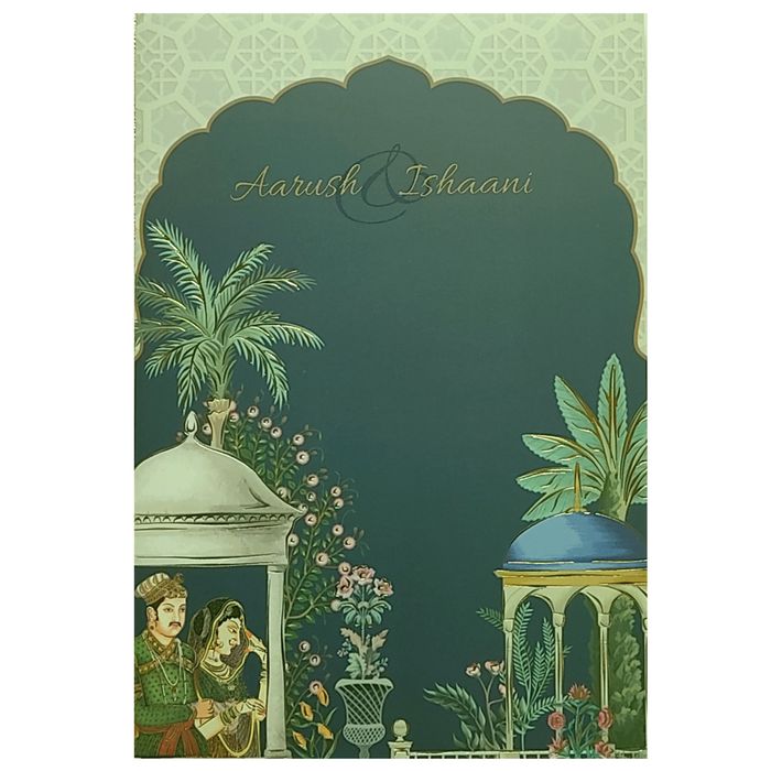 Grey Traditional Invitation Card-King of Cards