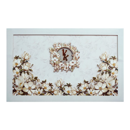 Grey Premium Padded Invitation Card-King of Cards