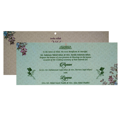 Light Pale Blue MDF invitation-KVN07150