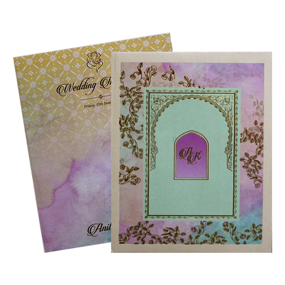 Very Light Orange Wedding Card-King of Cards